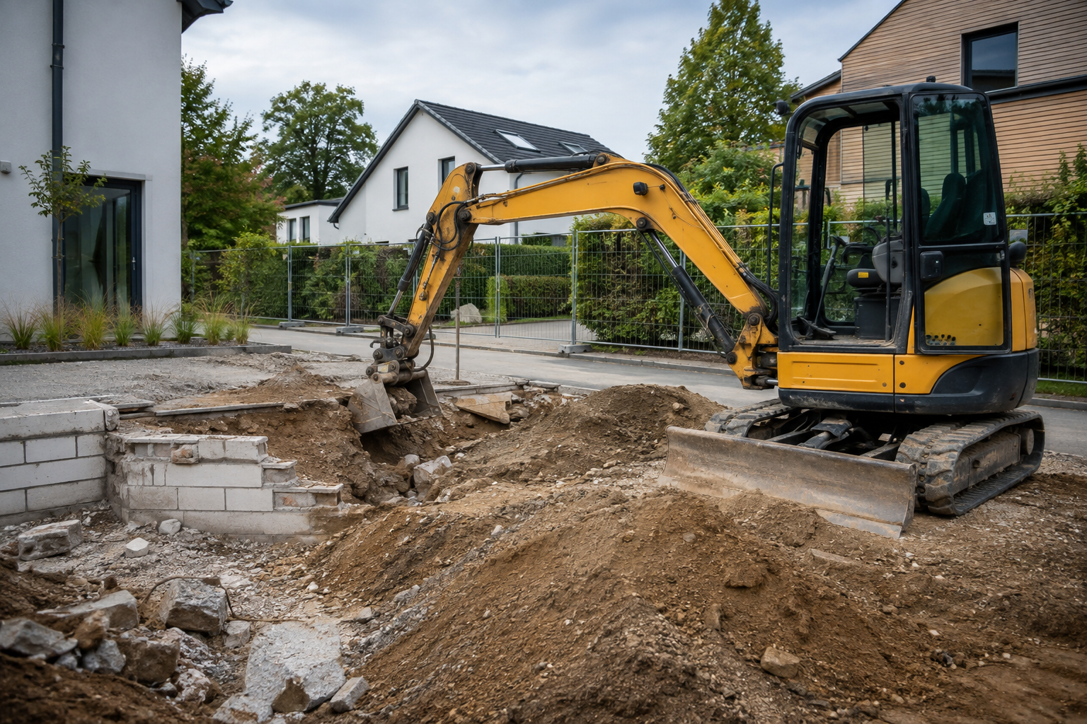 Professionelle Baggerarbeiten von Zeka Bau Dienstleistungen